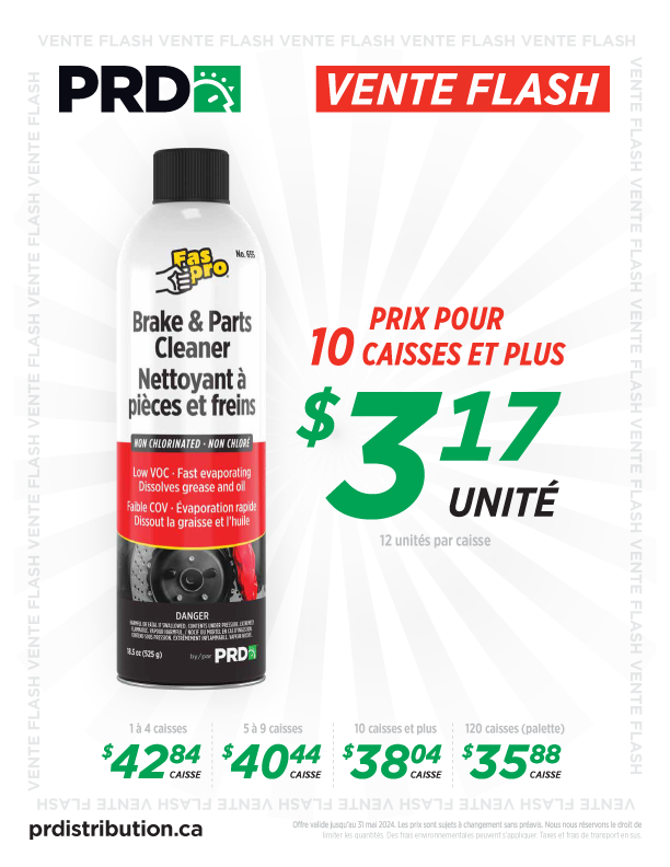 Vente flash - Nettoyant à pièces et freins