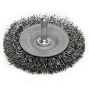 Image de BROSSE CIRCULAIRE SUR TIGE 1/4" À FILS CRÊPÉS
