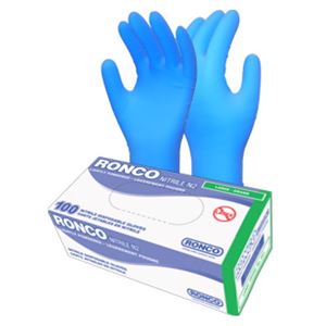 Image de GANTS JETABLES EN 100% NITRILE - 4 MIL. RONCO NE2