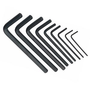 Image de CLÉS HEXAGONALES - ENSEMBLE DE 9 CLÉS EN ACIER - BRAS COURT