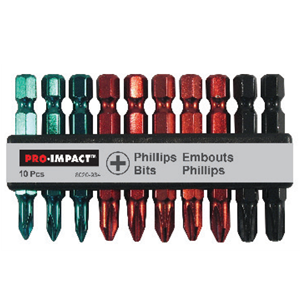 Picture of PHILLIPS POWER BITS 1/4" COLOUR CODED KIT