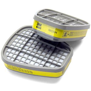 Image de CARTOUCHE-FILTRE Vapeurs organiques / Gaz acides pour respirateur 3M série 6000