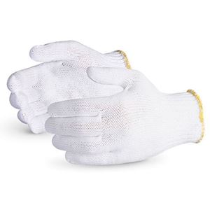 Image de Gants pour entrepôt blanc en tricot
